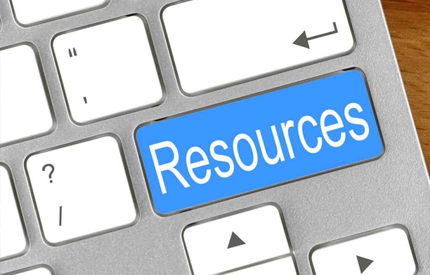 Resource button located on a keyboard